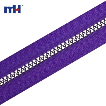 #5 Nickel Plated Plastic Zipper Long Chain