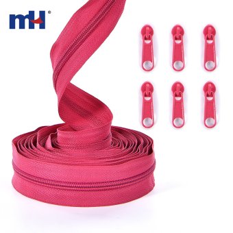 #7 Nylon Zipper Long Chain